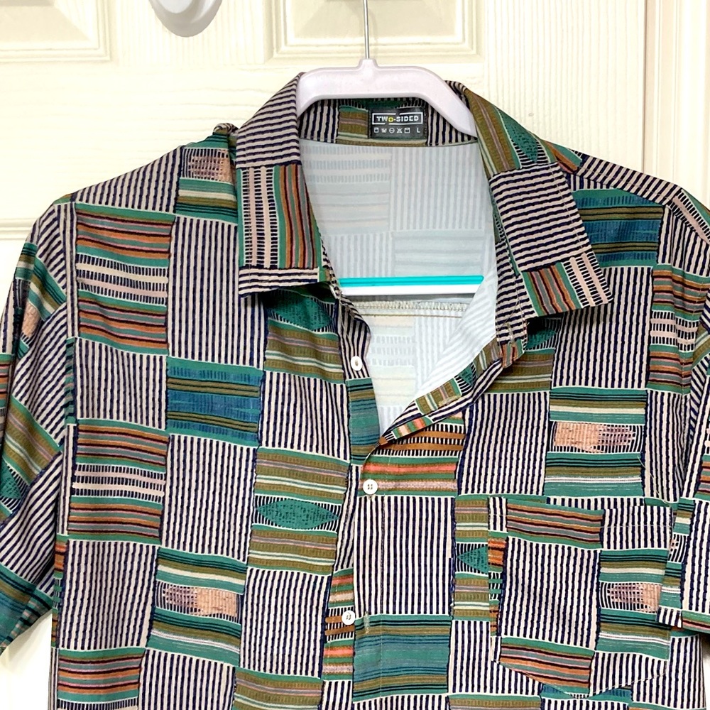 Retro style button down